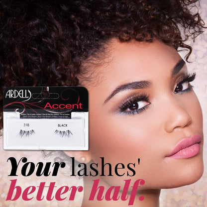 Ardell Accent 318 Half Lashes – Short Wispy Cat Eye, 4 Pack