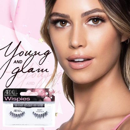 Ardell Baby Wispies False Eyelashes - 4 Pack, Black | Natural Look & Lightweight