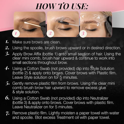Ardell Brow Lamination Kit – Lift, Shape & Define Brows (Waterproof) 1-Pack