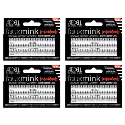 Ardell Faux Mink DIY Lash Clusters – 4 Pack (Short/Medium/Long) Individual Lashes