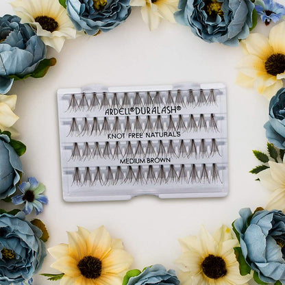 Ardell Individual False Lashes – Medium Brown, Lightweight & Natural-Looking, 4-Pack