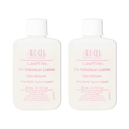 Ardell LashTite Lash Adhesive Clear for Individual Lashes — 0.75 oz (2 Pack)