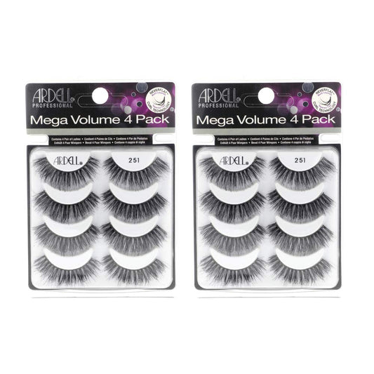 Ardell Mega Volume 251 Lashes – Fluffy, Dramatic Full-Strip Lashes (2-Pack)