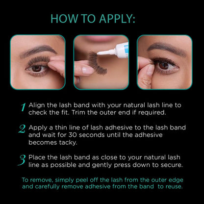 Ardell Natural Lashes 124 - Black, Lightweight Strip Lashes (4 Pack)