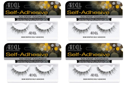 Ardell Self-Adhesive Demi Wispies – Reusable 4-Pack, Lightweight & Natural Look