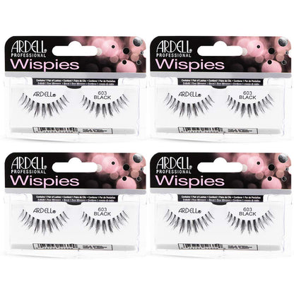 Ardell Wispies Cluster 603 – Lightweight Natural Demi Lashes (4 Pack)