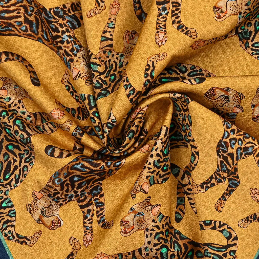 Ardmore - Cheetah King Napkins Gold (pair)