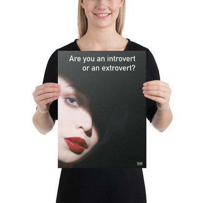 Are You An Introvert or An Extrovert - Canvas Print