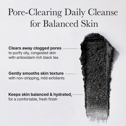 ARENCIA Black Tea Rice Mochi Cleanser – Pore Care & Sebum Control, 120g