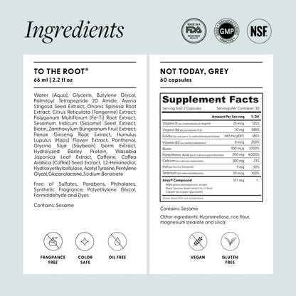 Arey System: Daily Hair Serum + Supplement for Thicker, Fuller Regrowth