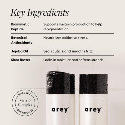 Arey Shower Duo – Anti-Grey Shampoo & Smooth Conditioner (2 Pack) | Vegan & Cruelty-Free