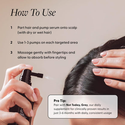 Arey To The Root Hair Serum | Slow Grey Hair & Pigment Preservation (3–6 Months) | Vegan, Oil-Free