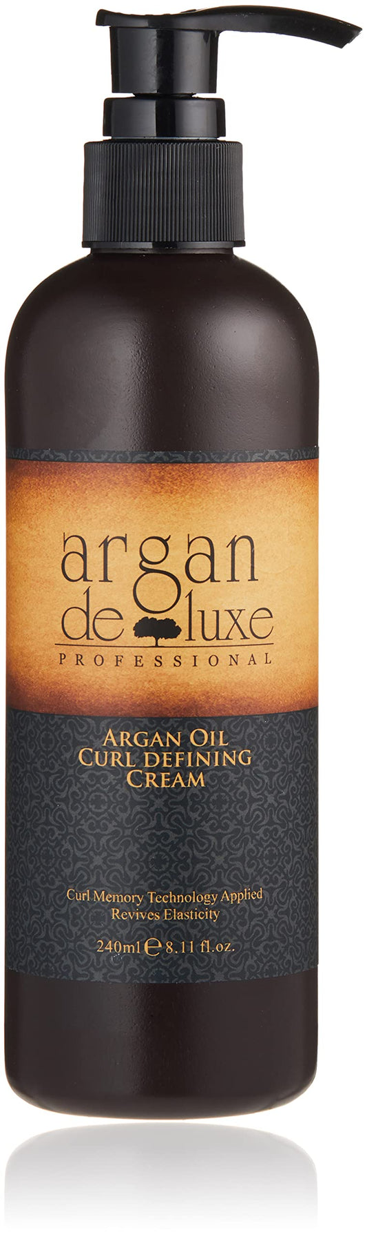 Argan Deluxe 100% Pure Organic Moroccan Argan Oil Curl Defining Cream | Shine, Softness & Frizz Control for All Curl Types | 8 oz