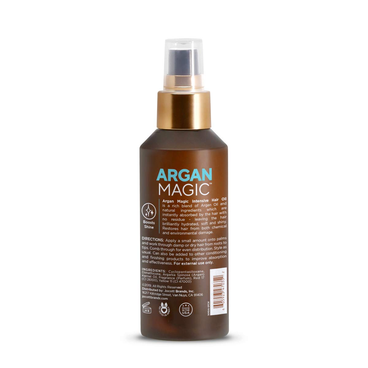 Argan Magic Intensive Hair Oil - Restore Elasticity, Shine & Frizz Control (4 oz)