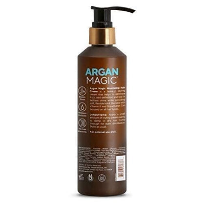 Argan Magic Nourishing Hair Cream - Hydrates, Controls Frizz, Seals Shine | 8.5 oz | Made in USA