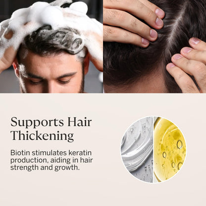 Happy Head Shampoo & Conditioner Set — Biotin, Argan Oil, Collagen & Keratin
