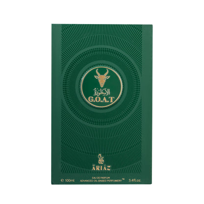 ARIAZ G.O.A.T Men Eau De Parfum – Amber Vanilla & Spice for Fall & Winter
