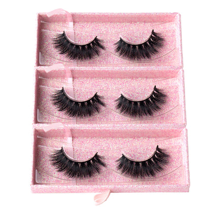 ARIMIKA 3 Packs Fluffy 3D Mink Lashes D008 – Dramatic, Reusable