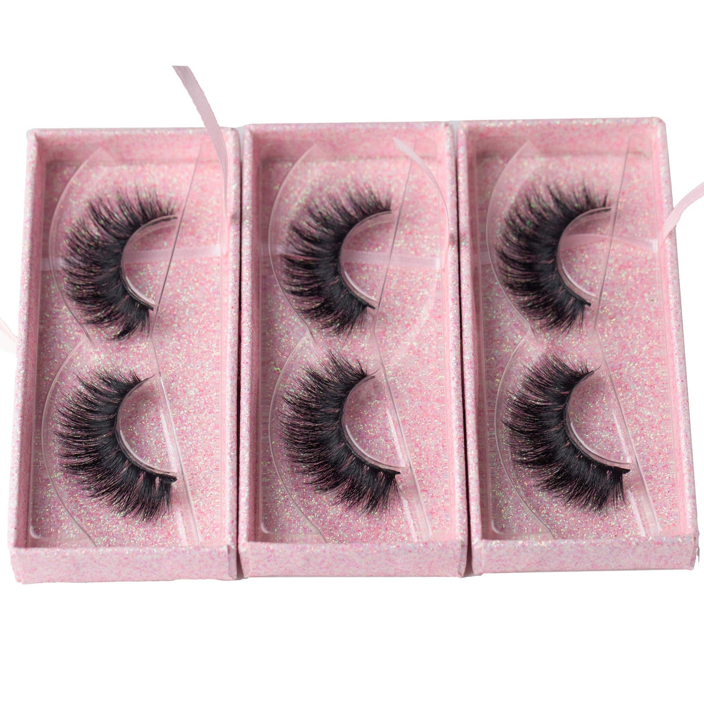 ARIMIKA 3 Packs Fluffy 3D Mink Lashes D008 – Dramatic, Reusable