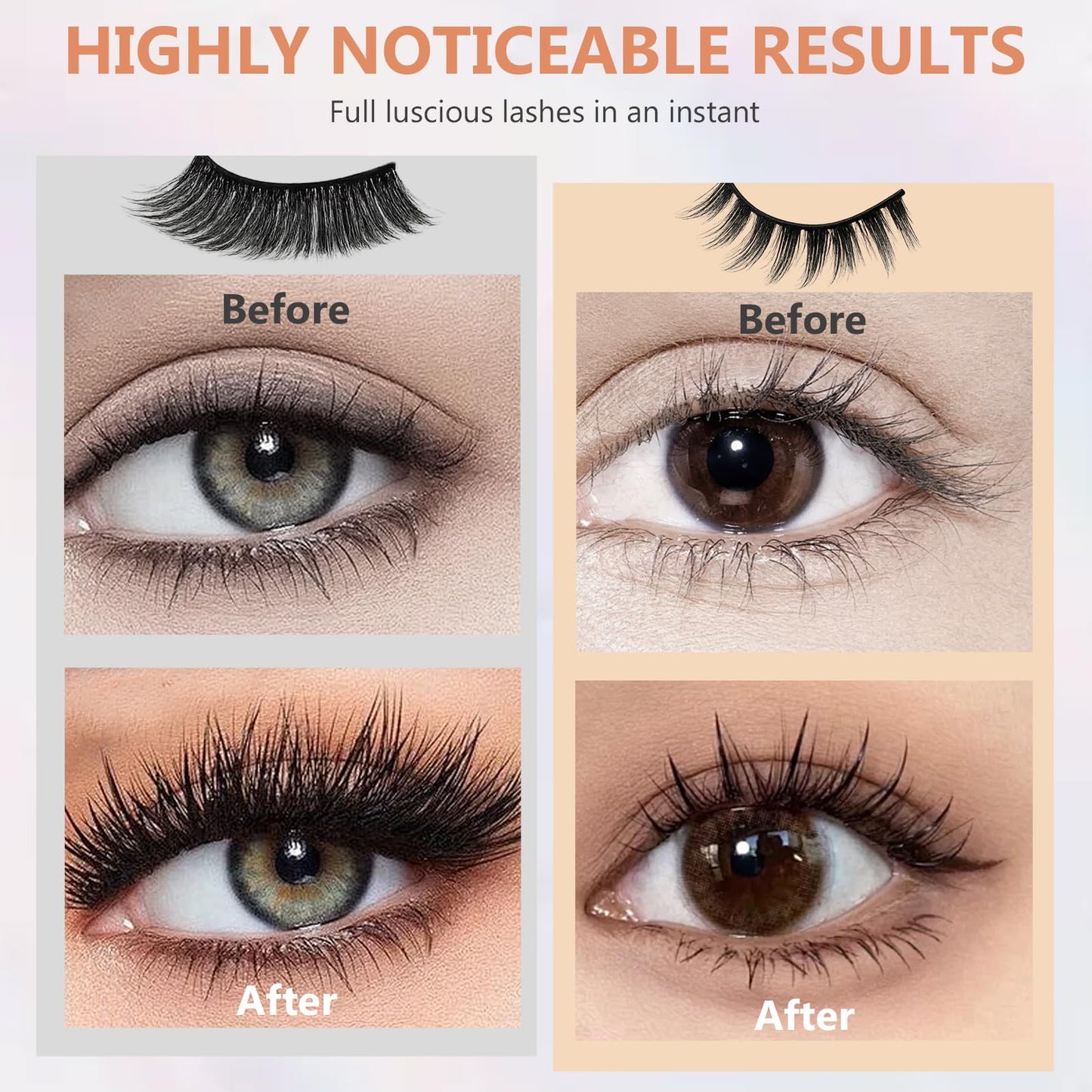 ARIOS Magnetic Eyelashes – Reusable 3D Magnetic Lash Kit with Applicator
