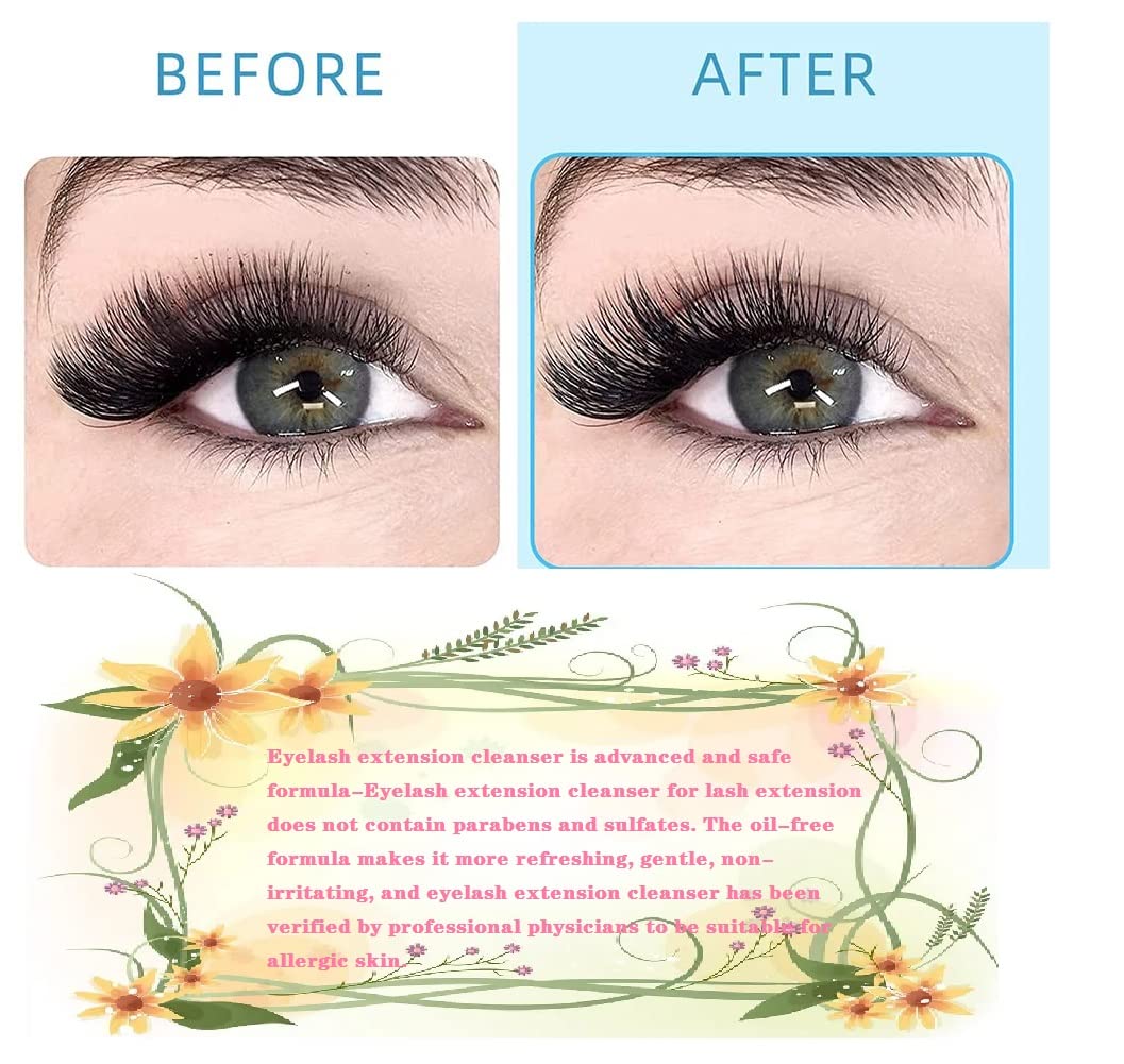 ARISON LASHES Eyelash Cleanser Concentrate 100ml – DIY Lash Shampoo for Extensions (Peach) – Makes 20 x 60ml bottles