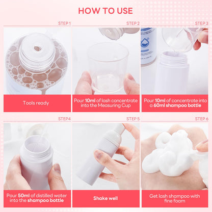 ARISON LASHES Eyelash Cleanser Concentrate | Gentle Lash Extension Cleanser