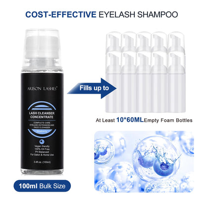 ARISON LASHES Eyelash Cleanser Concentrate 100ml – Lash Extensions Shampoo