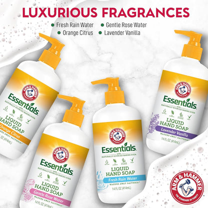 Arm & Hammer Lavender Vanilla Liquid Hand Soap – 6 Pack, 14 oz each | Gentle Cleanse & Skin Softening