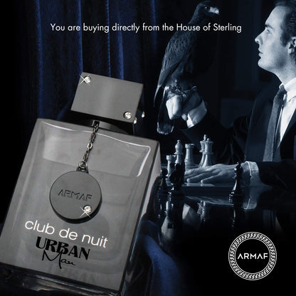 Armaf Club De Nuit Urban Man Eau de Parfum Spray – 3.6 oz | Woody Spicy Fragrance for Men