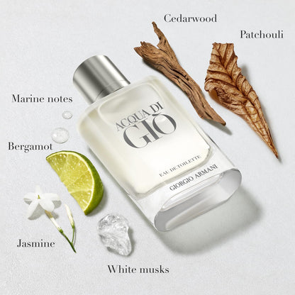 Armani Beauty Acqua di Gio Eau de Toilette for Men – Long-Lasting Marine Freshness