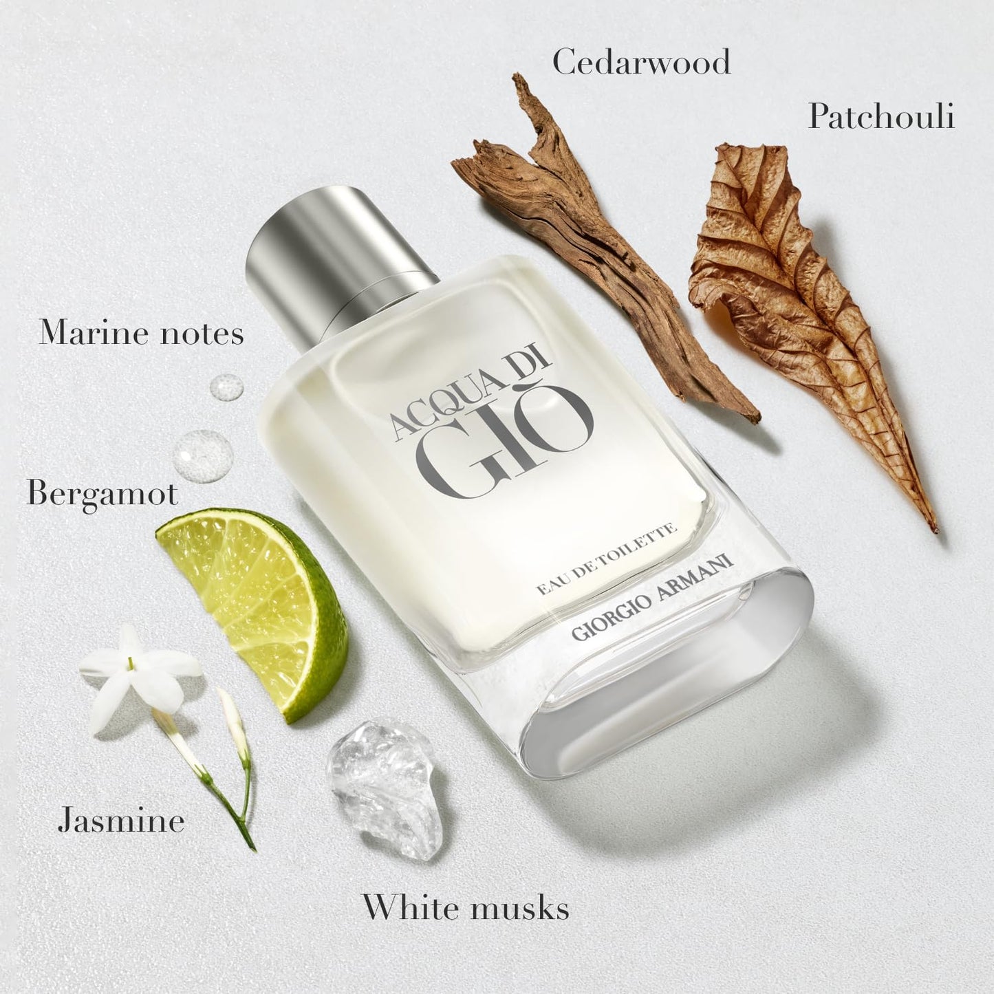 Armani Beauty Acqua di Gio Eau de Toilette Set for Men – Full Size 1.7 oz & Travel Size 0.5 oz