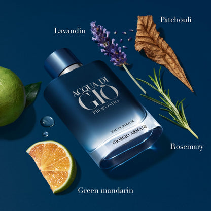 Armani Beauty Acqua di Giò Profondo Eau de Parfum Gift Set for Men | Travel Size + Full Size