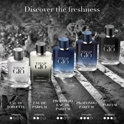 Armani Beauty Acqua di Gio Eau de Toilette Refill for Men – 5.0 Fl Oz | Bergamot, Jasmine, White Musk, Patchouli & Cedarwood