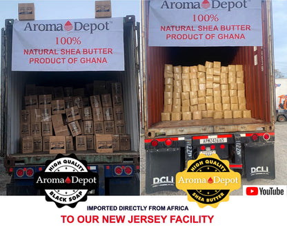 Aroma Depot Raw African Liquid Black Soap – 100% Natural, Handmade from Ghana
