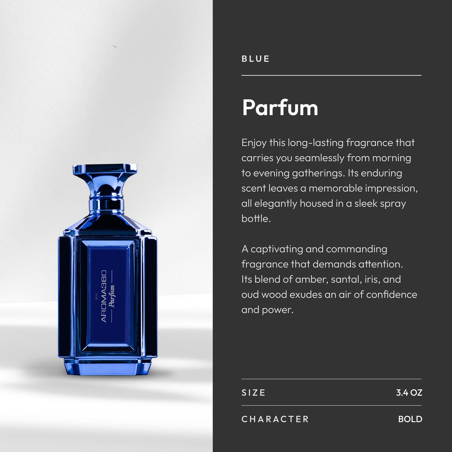 Aroma360 Women's Parfum – Amber, Santal, Iris & Oud Wood | 100 mL