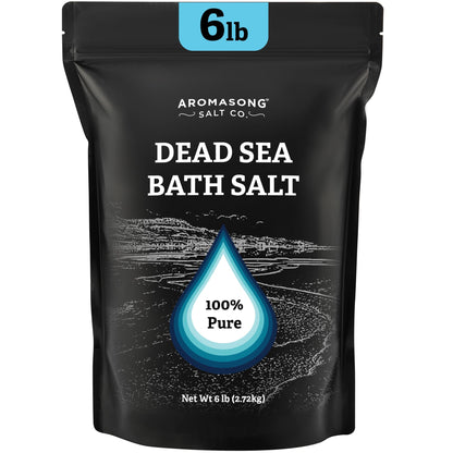 Aromasong Dead Sea Salt Bath Soak 6 Lbs – 100% Pure Minerals for Relaxation