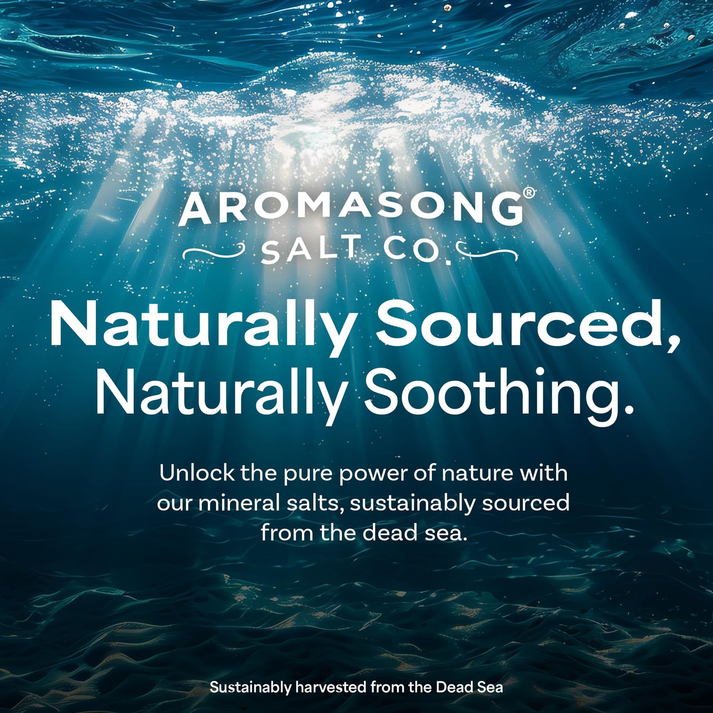 Aromasong Raw Magnesium Flakes for Bath + Dead Sea Salt – 5 lb Resealable Pack