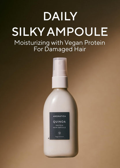 AROMATICA Quinoa Protein Hair Ampoule – Vegan, Silicone-Free Hair Serum