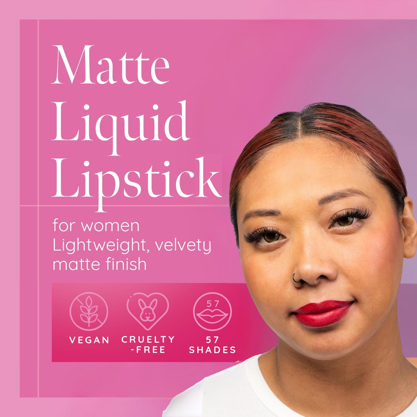 Aromi Flamenco Red Matte Liquid Lipstick – True Red, Vegan & Long-Lasting