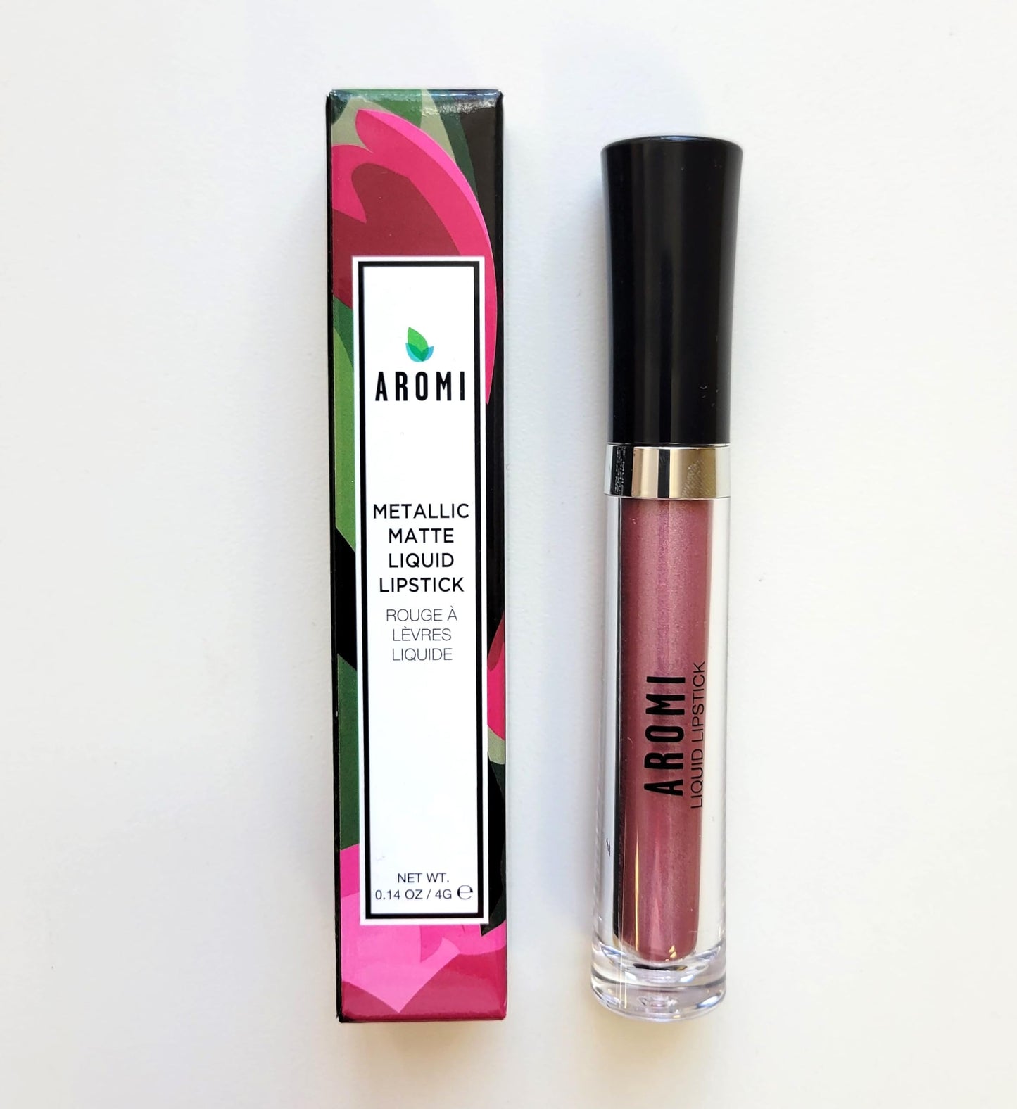Aromi Dusty Rose Metallic Liquid Lipstick Alpine Bloom – Long-Lasting, Waterproof, Vegan & Cruelty-Free