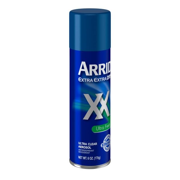 Arrid XX Extra Extra Dry Ultra Clear Aerosol Deodorant – Ultra Fresh, 6 oz x 3