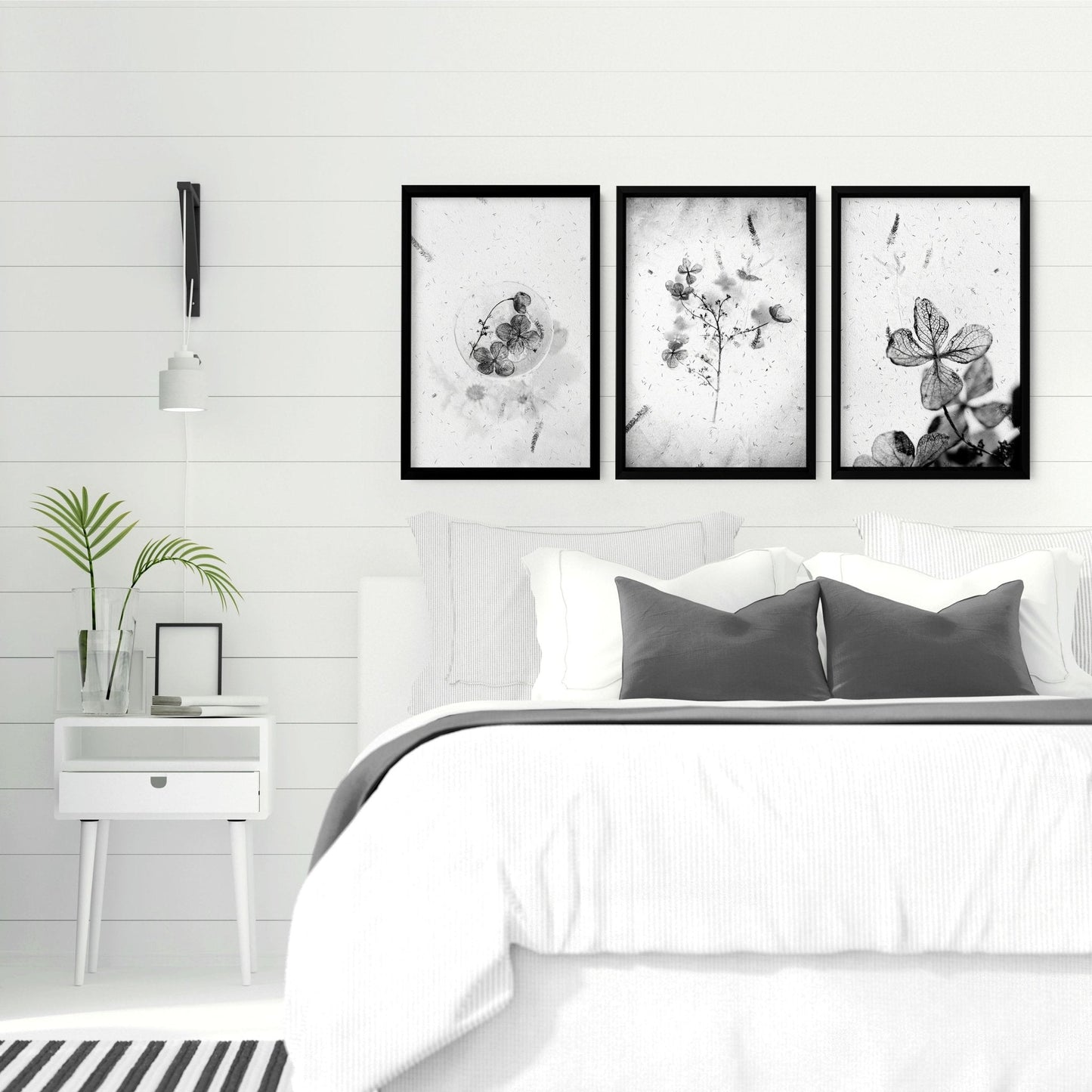 Bedroom Art Prints – Set of 3 Framed Wall Prints
