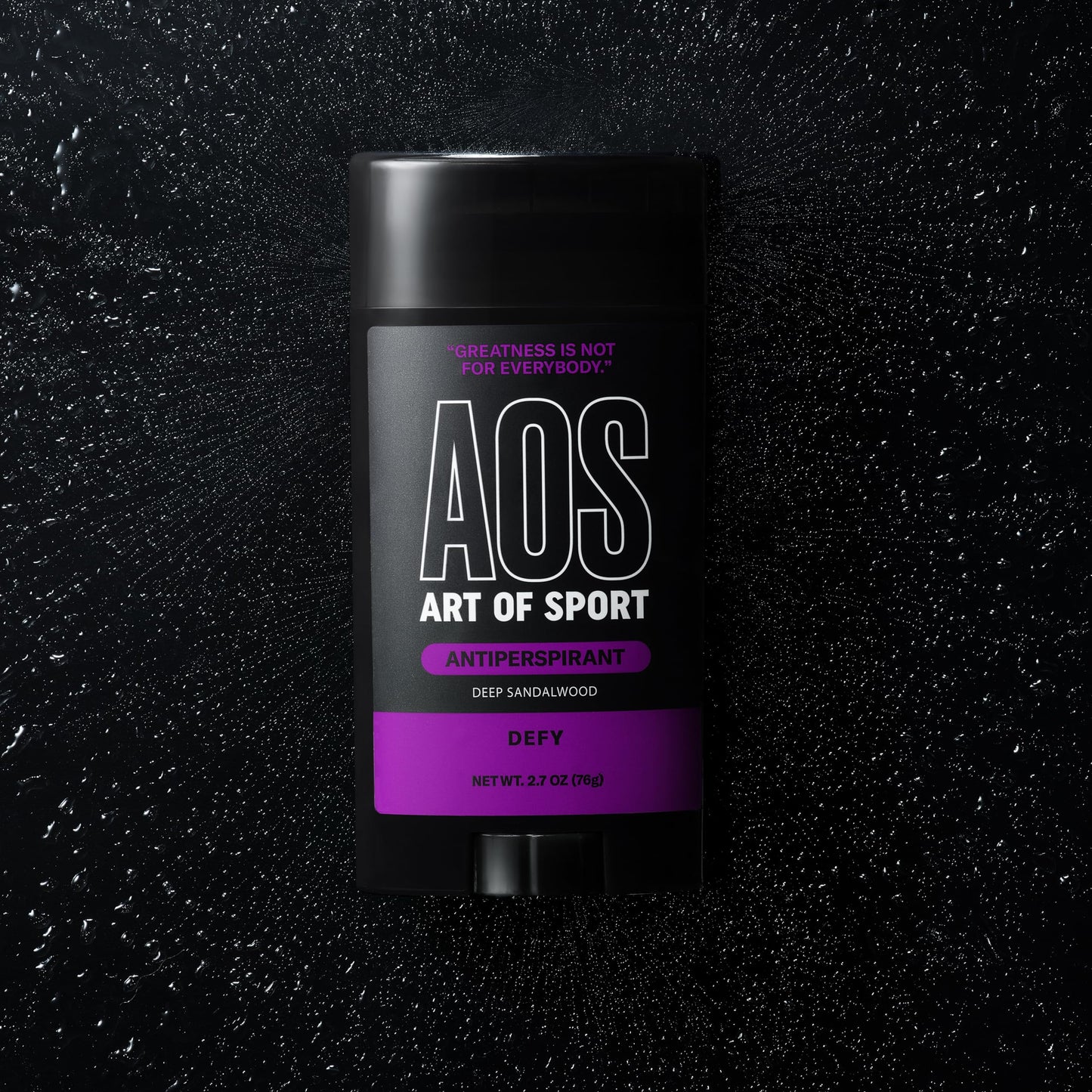 Art of Sport Defy Sandalwood Antiperspirant for Athletes – 2 x 2.7 oz, Natural Botanicals