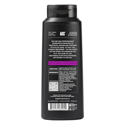Art of Sport Men's 2-in-1 Body Wash & Shampoo with Activated Charcoal – Defy Scent, Sandalwood | 16 fl oz (Pack of 2)