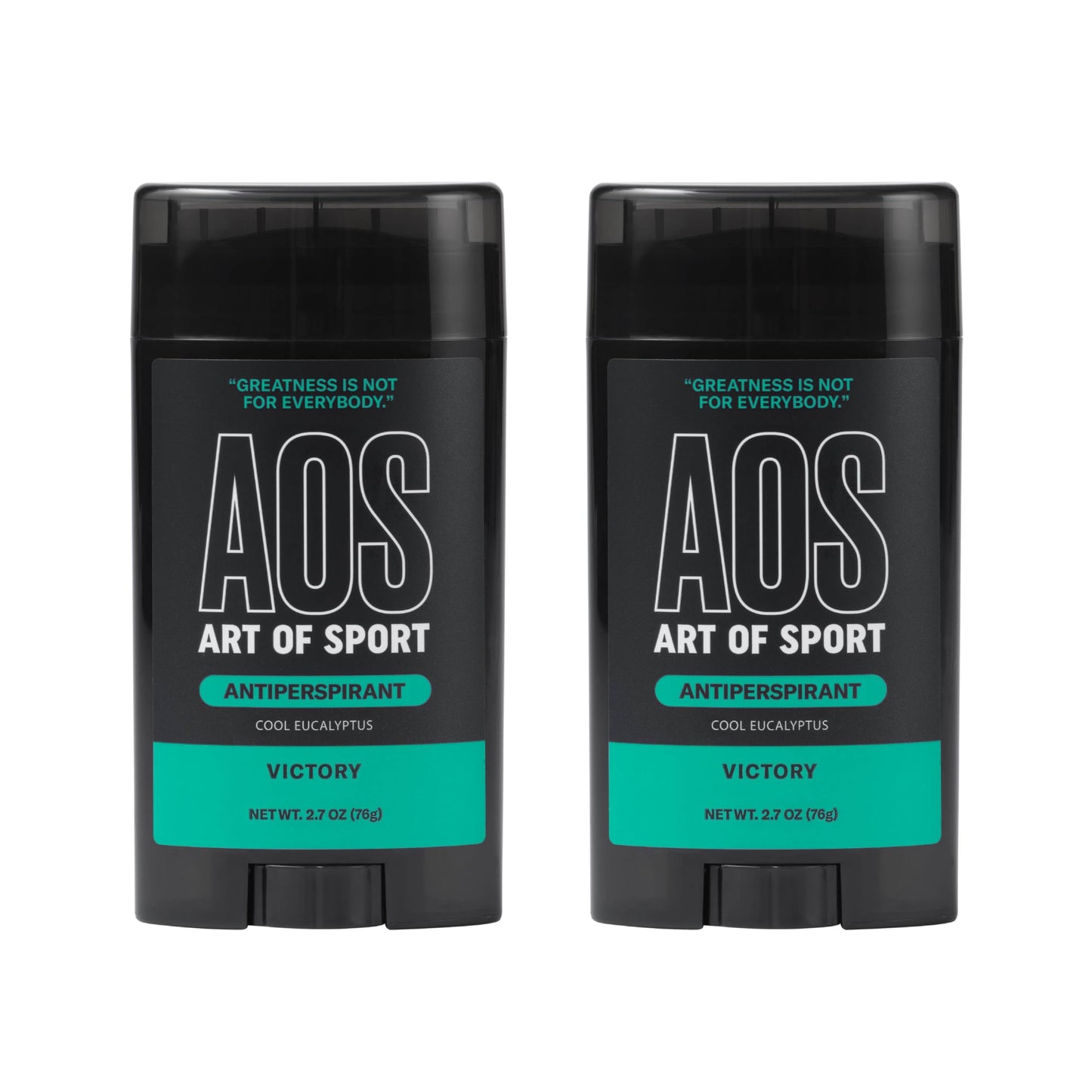 Art of Sport Men’s Antiperspirant with Eucalyptus – Victory Scent, Made with Natural Botanicals | 2.7 oz Pack of 2