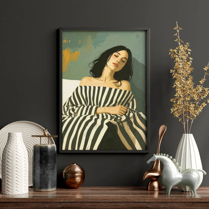 Art Print For Living Room | Set of 3 Boho Women Wall art Prints