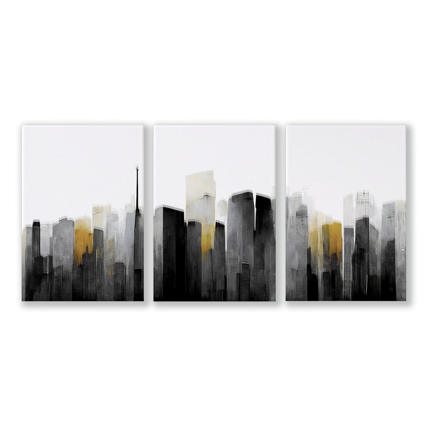 Art Prints Large | Set of 3 Urban Skyscrapers Wall art Prints