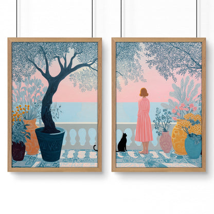 Art With Frames | Set of 2 Italian Lifestyle Wall art Prints