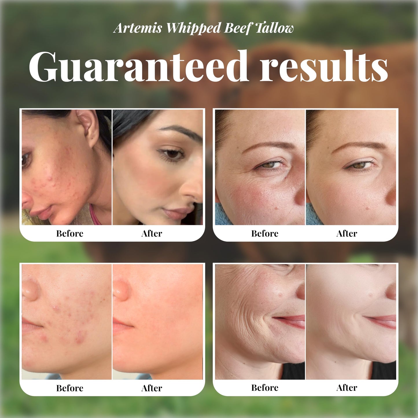 Artemis Beef Tallow Balm – Grass-Fed, All-Natural Moisturizer for Face & Body (6 oz)