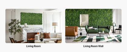 VEVOR Artificial Grass Wall Panels 40/60 x 120in Milan Grass Greenery Boxwood Panel for Outdoor Decor Hedge Screen for Garden